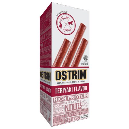 eskama Teriyaki Beef & Elk Sticks – Grass-Fed Meat Snack (10 Pack)