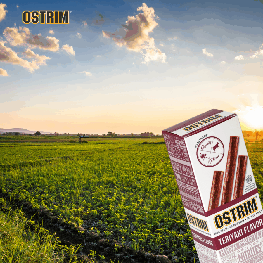eskama Teriyaki Beef & Ostrich Sticks – Grass-Fed Protein Snacks (10 Pack) - Image 6